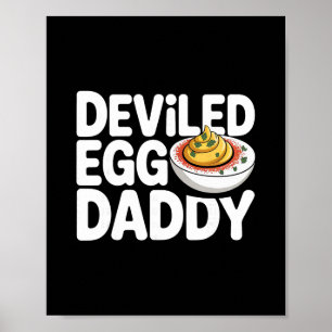 Affiche Papa Œuf Diabolique Drôle de Thanksgiving Fête des