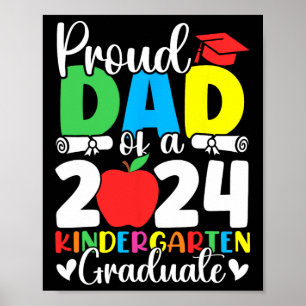 Affiche Papa Of Cl Of 2024 Maternelle Graduate Graduate Gr