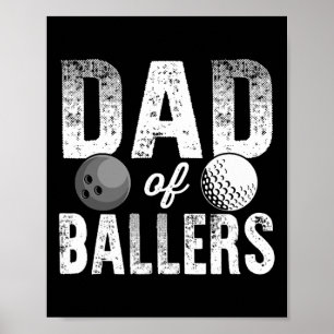 Affiche Papa Of Llers Golf Bowling Papa Bod