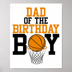Affiche Papa Of The Birthday Boy Sketll Famille Anniversai
