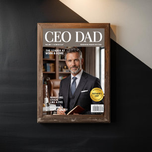 Affiche Papa PDG Cadeau personnalisé pour la fête des père