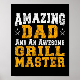 Affiche Papa Père Rbecue Chemise Bbq Grill Master Pit Boss
