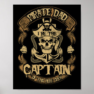Affiche Papa Pirate Sois Le Capitaine Fête Des Pères