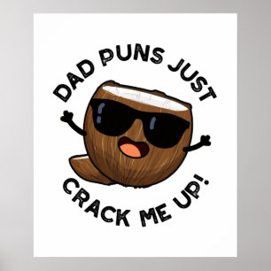 Affiche Papa Puns M'Accroche Un Drôle Jeu De Coco