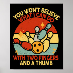 Affiche Papa Retro Funny Bowling S Femmes Adulte Humour Sa