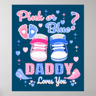 Affiche Papa Rose Ou Bleu Vous Aime
