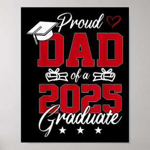 Affiche Papa Senior 2025 Fier Papa D'Un Cl De 2025 Diplômé