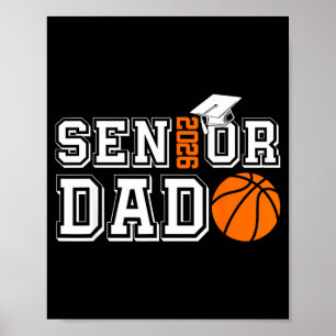 Affiche Papa senior classe de 2026 papa de basketball remi