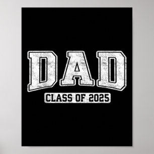 Affiche Papa Senior Fier Cl De 2025 Diplômé Remise Des Dip