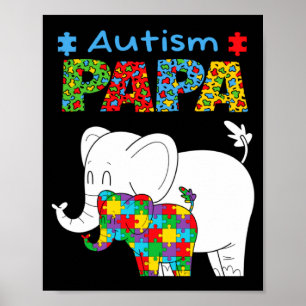 Affiche Papa sensibilisation autisme enfant autistique sen