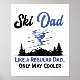 Affiche Papa skieur homme comme un papa normal Amateur de