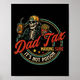 Affiche Papa Taxe Assurant Que Ce N'est Pas Squelette De P