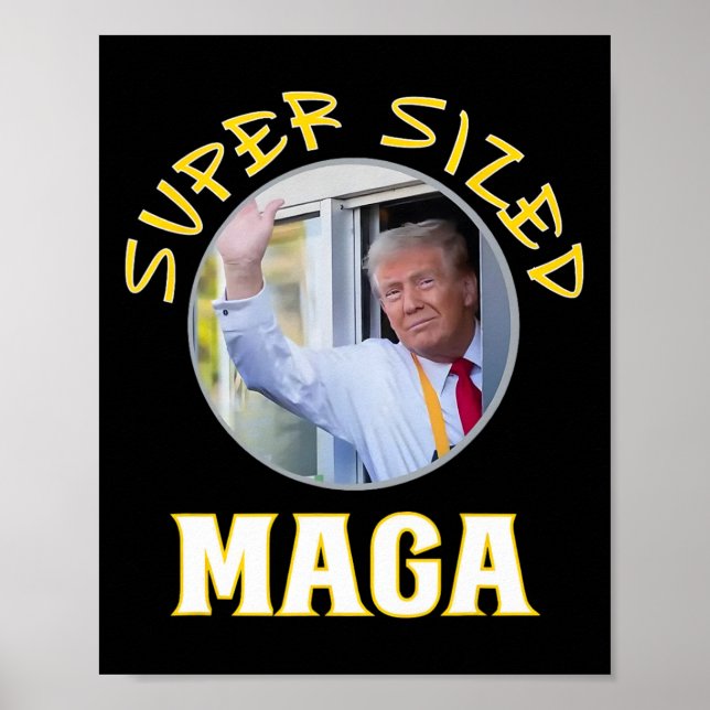 Affiche Papa Trump Vance fait des frites  (Devant)