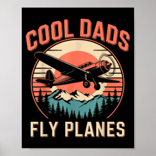 Affiche Papas cools pilotent des avions Drôle de terrain P