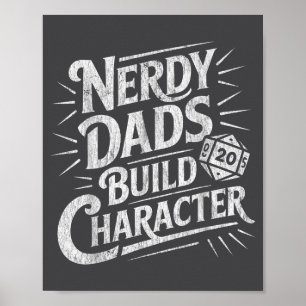 Affiche Papas Nerds Construisent Le Caractère Humour De Pa