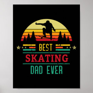Affiche Papas skateurs de skateboard pour hommes Art vinta