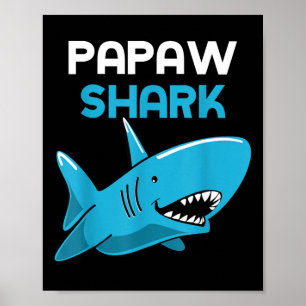 Affiche Papaw Requin Cool Drôle Famille