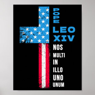 Affiche Pape Élection Pontifex - Etats-Unis - Pape Leo Xiv