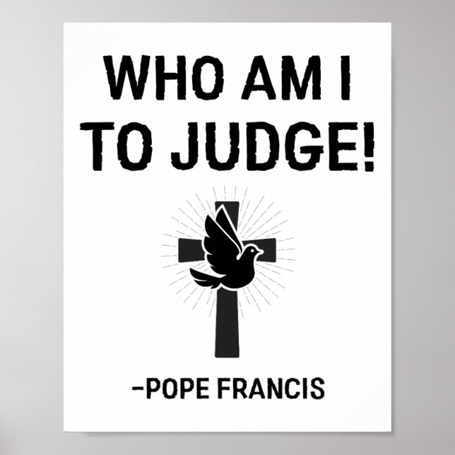 Affiche Pape François Qui Suis-Je Juge (Devant)