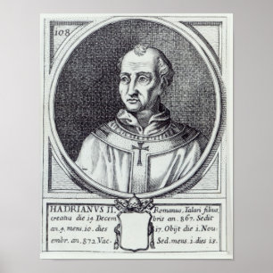 Affiche Pape Hadrian II