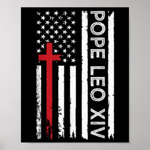 Affiche Pape Léon Xiv Église Catholique Foi Chrétienne Pap