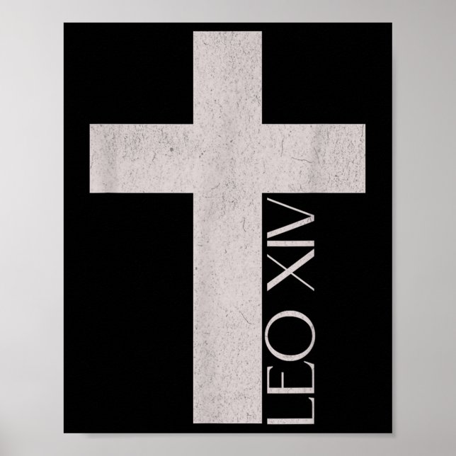 Affiche Pape Leon Xiv, Habemus Papam, catholique (Devant)