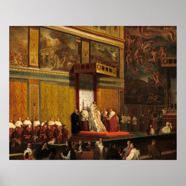Affiche Pape Pie VI - Jean-Auguste - Ingres Art (Devant)