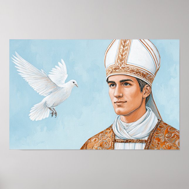 Affiche Pape Saint Fabien : Le signe de la colombe (Devant)
