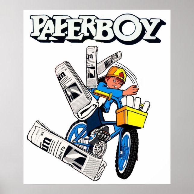 Affiche Paperboy Arcade (Devant)