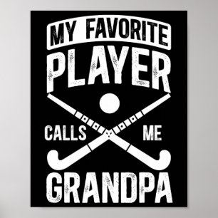 Affiche Papi de hockey sur gazon fier joueur de hockey sur