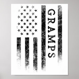Affiche Papi Drapeau Américain Patriotique Usa Fête Des Pè