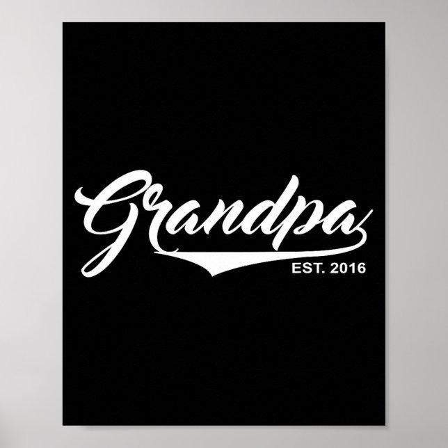 Affiche Papi Est 2016 Drôle Annonce Naissance Bébé Cadeau  (Devant)