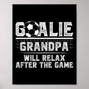 Affiche Papi Gardien de but de foot drôle d'un gardien de