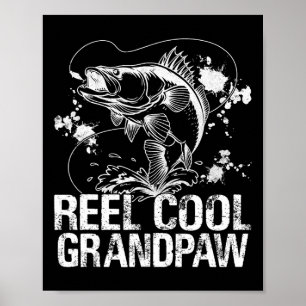 Affiche Papi super cool pêche jour heureux fête des pères