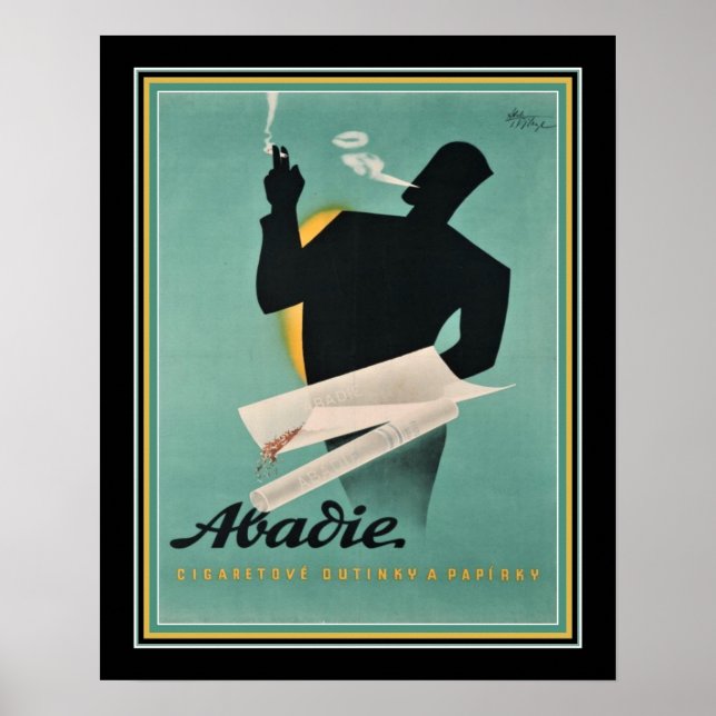 Affiche Papier à cigarettes français Annonce vers 1930 (Devant)