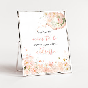 Affiche Papier à Lettre "Thé pour Deux" à Motif Floral Ros
