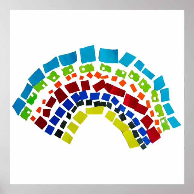 Affiche Papier arc en ciel (Devant)