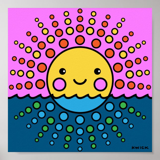 Affiche Papier Bébé Bulle Imprimer 8x8" (Devant)