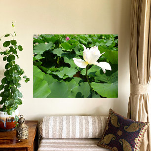 Affiche Papier blanc Lotus