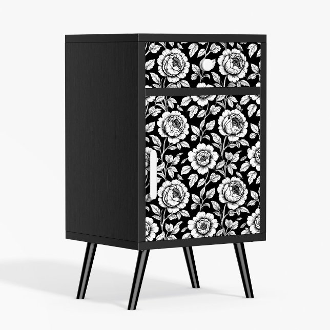 Affiche Papier d'affiche de découpage en blanc noir (This is a mockup, your design may be larger/smaller depending on what size poster you purchase)
