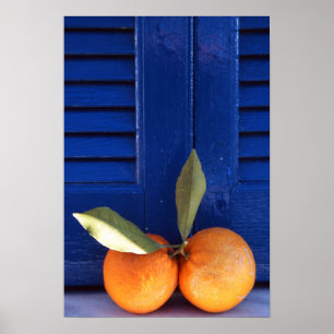 Affiche Papier d'affiche de valeur de deux oranges (Matte)