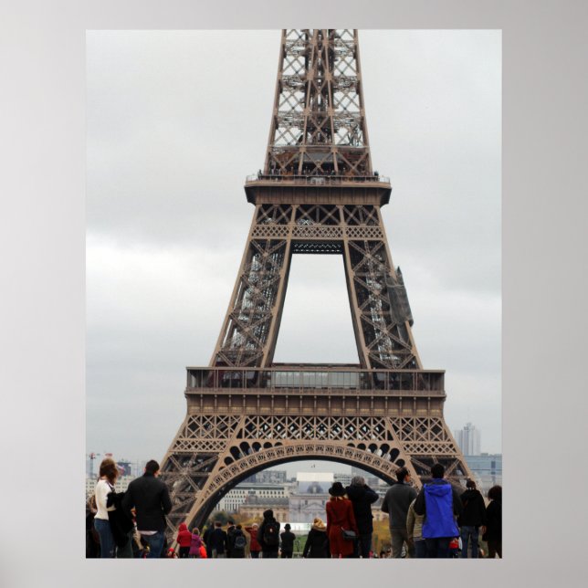 Affiche papier de la Tour Eiffel (Mat) (Devant)