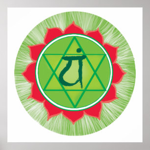 Affiche Papier de l'affiche Coeur Anahata Chakra