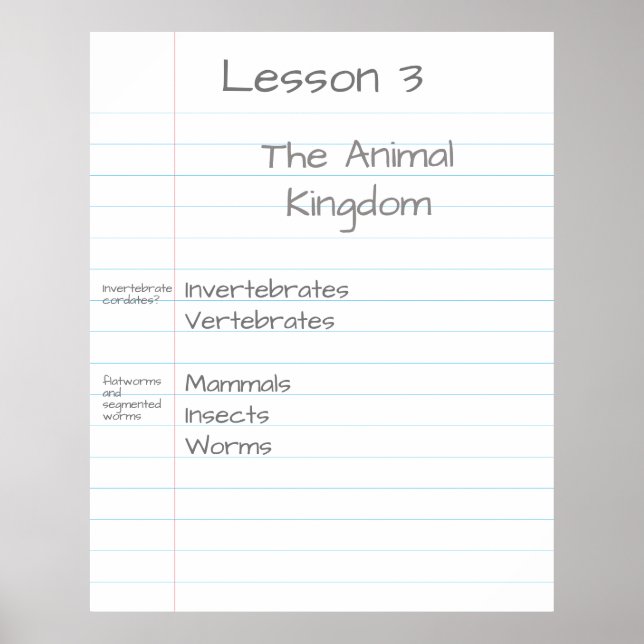 Affiche Papier de note géant Customisé Visual Aid School (Devant)