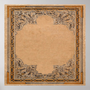 Affiche Papier de nouage ancien tombé