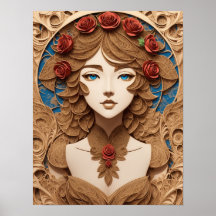 papier de portrait féminin