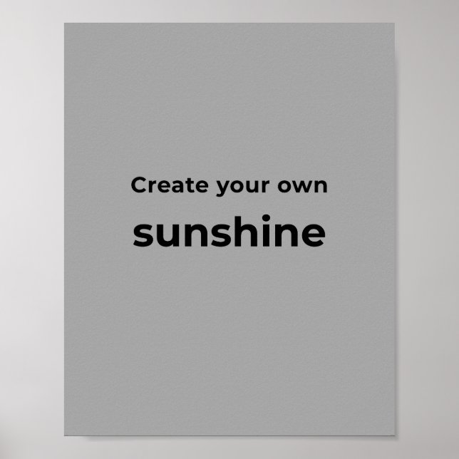 Affiche Papier Décoratif Motivant pour Mur (Devant)