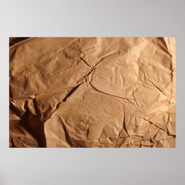 Affiche Papier d'emballage Recyclé. Texture. (Devant)