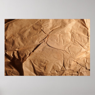 Affiche Papier d'emballage Recyclé. Texture.