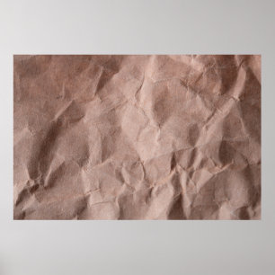 Affiche Papier froissé rustique